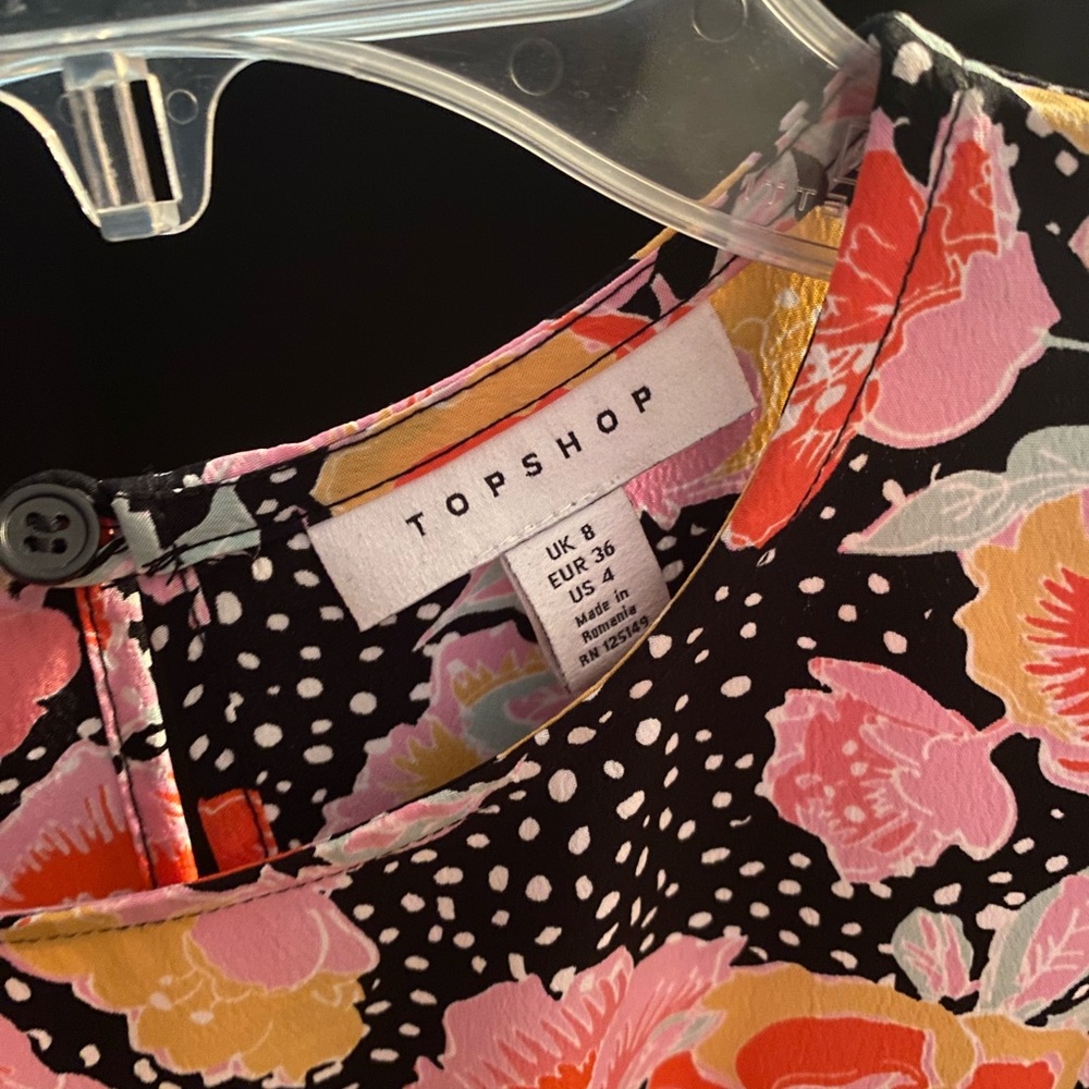 NWT - Topshop Floral Long Sleeve Dress
